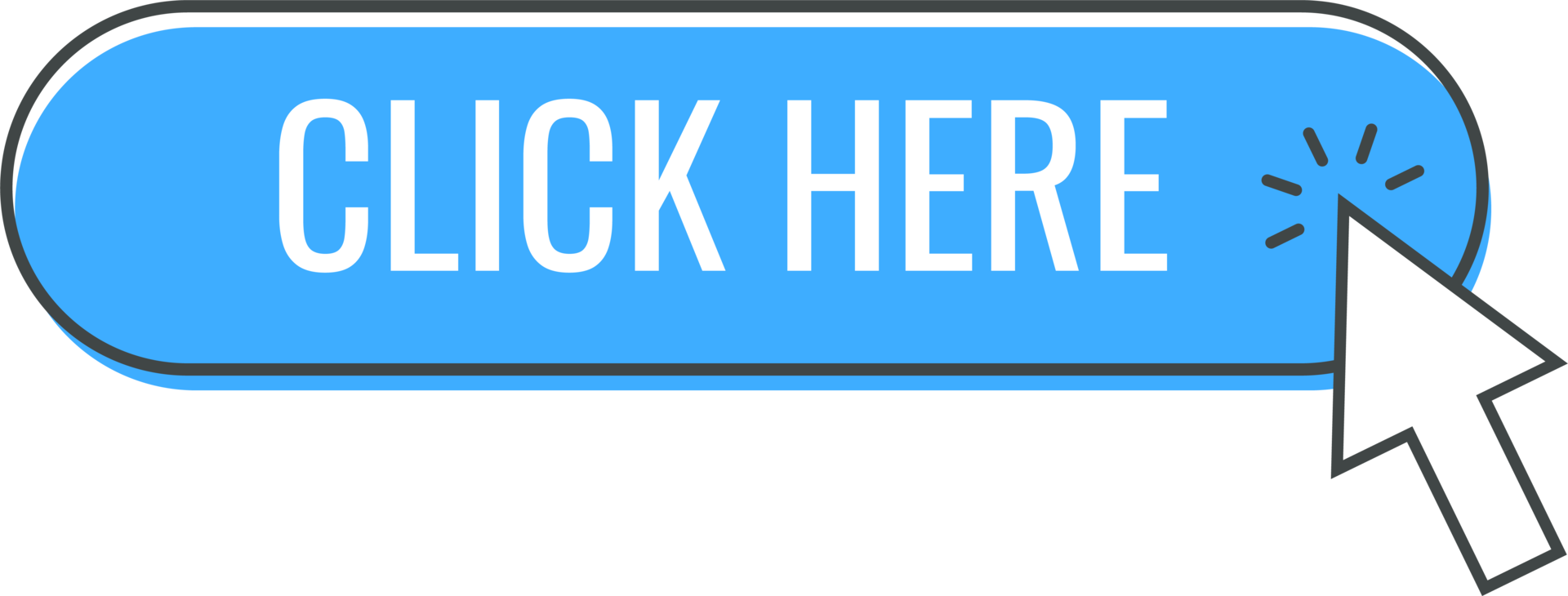 Click cursor icon with click here button 21971551 PNG