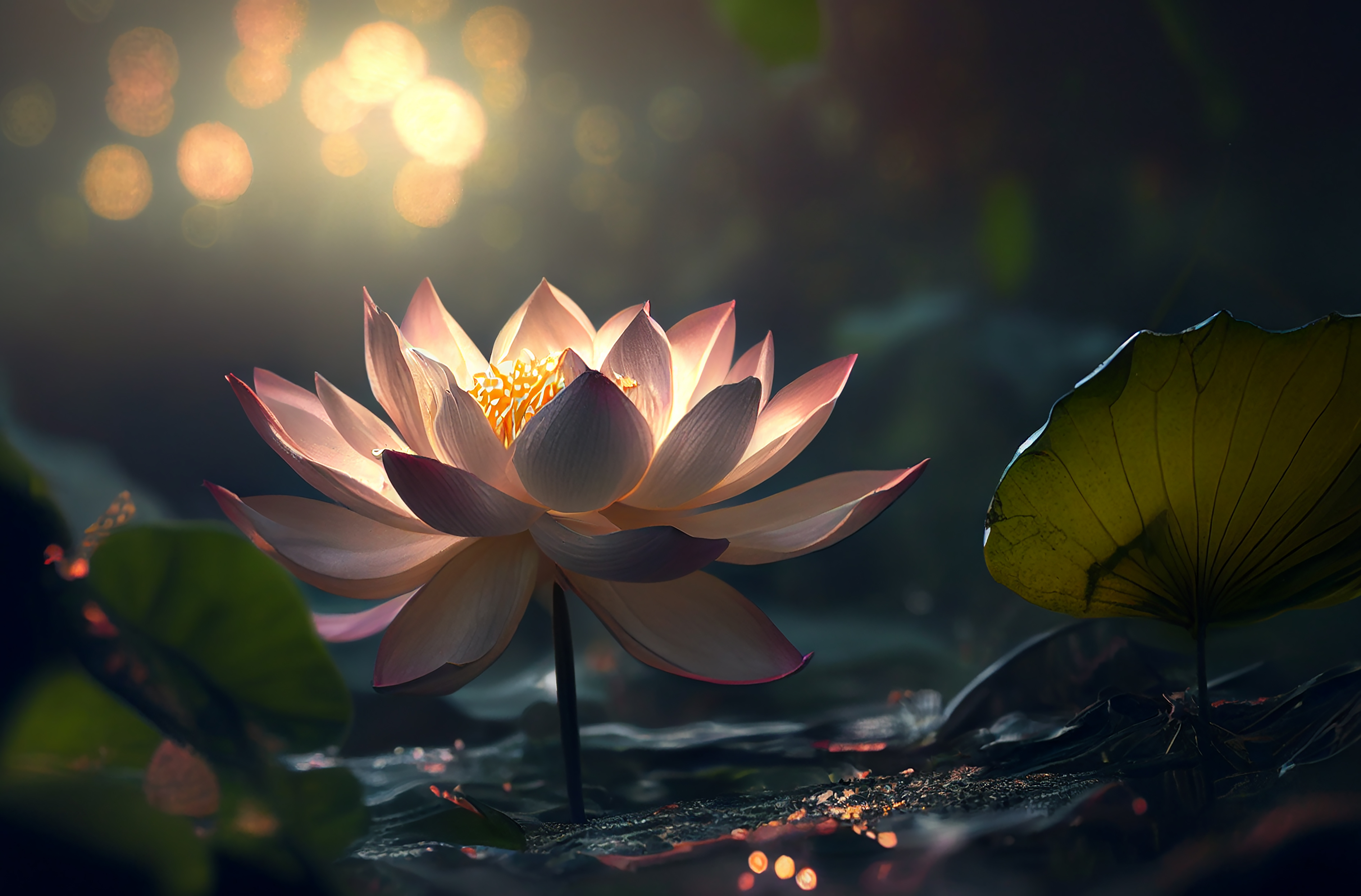 HD wallpaper Beautiful lotus pond pink flowers green leaves  Wallpaper  Flare