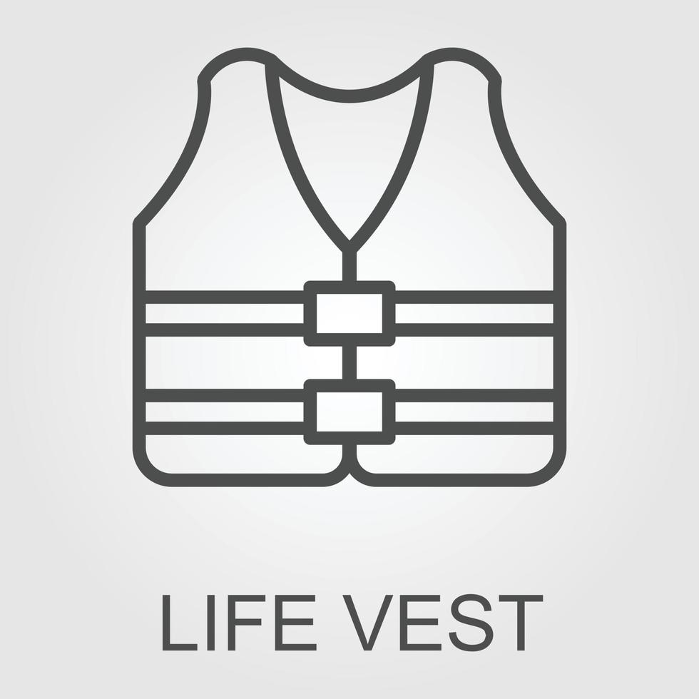 Life Jacket vector Solid Icon Design illustration on White background. EPS 10 File