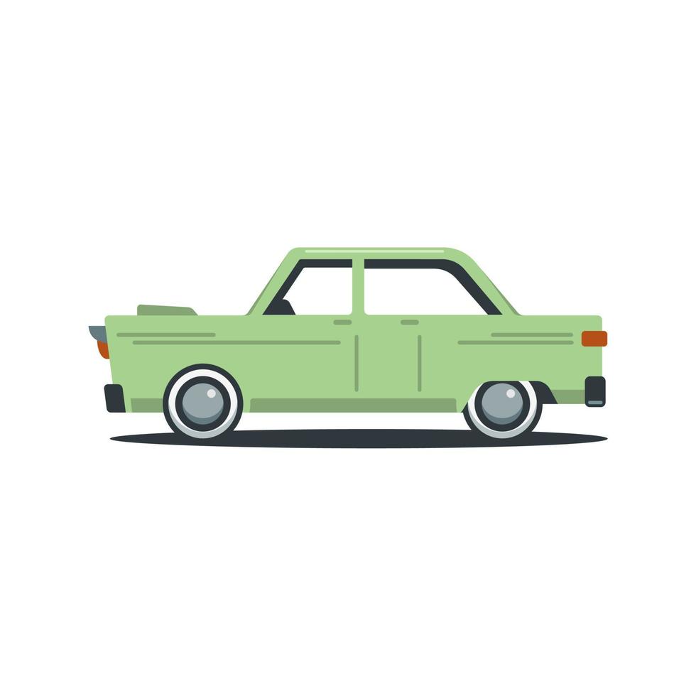 vintage Classic muscle car vector Illustration flat style