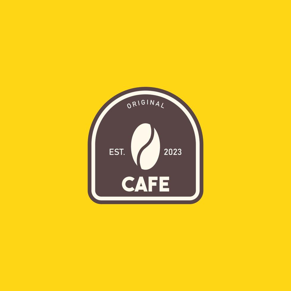 cafe brand identity simple vintage logo vector