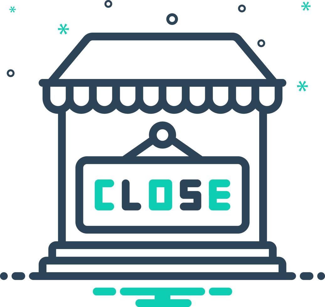 mix icon for closed vector