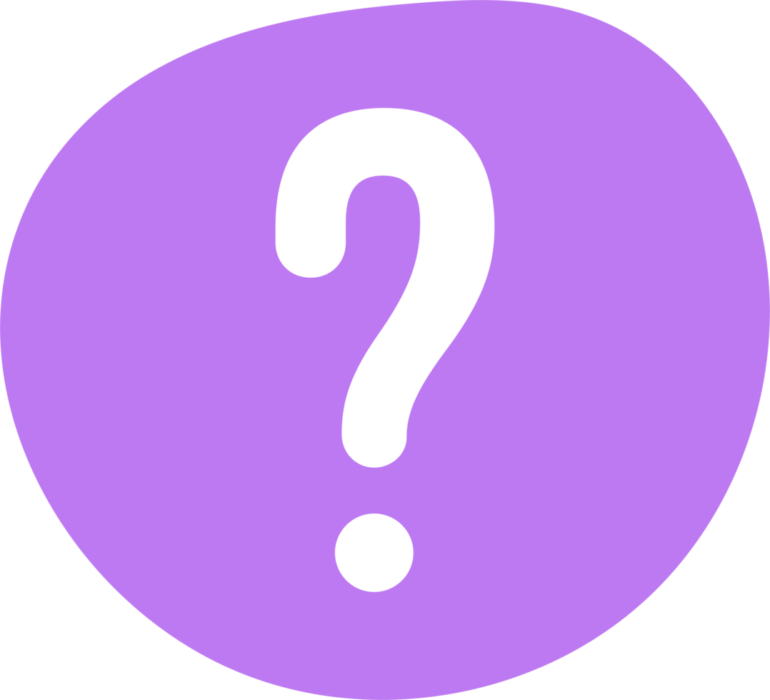 Couleur goutte avec question marque symbole png