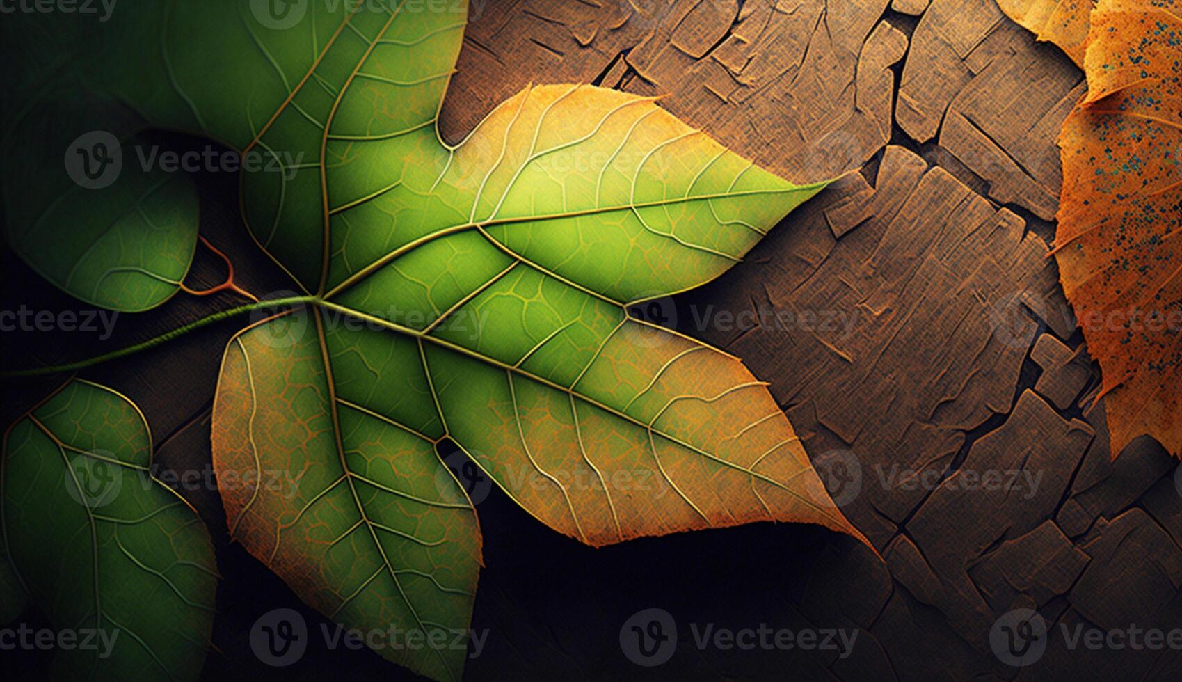 Artful Textures from the Beauty of Leaves photo