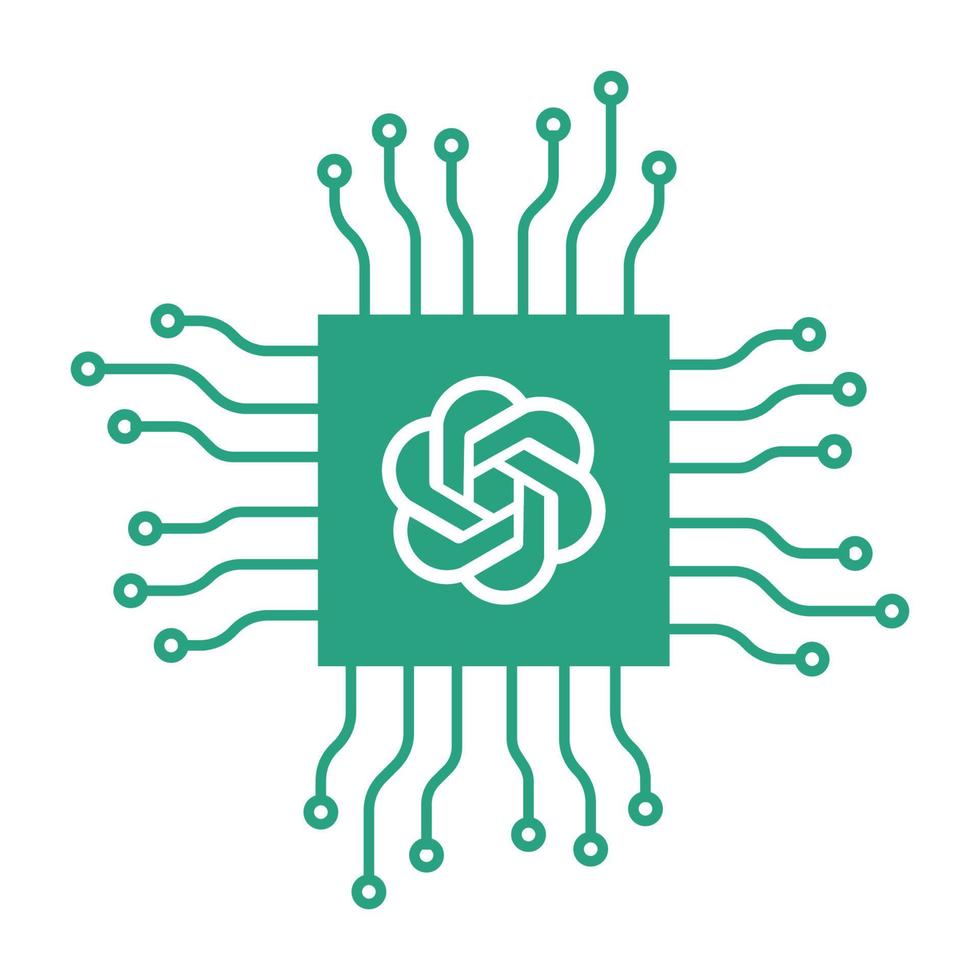 Minsk, Belarus - 03-27-2023. OpenAI and ChatGPT logo. artifical chatbot system. chat bot button for web, app and phone icon symbol. editorial vector illustration