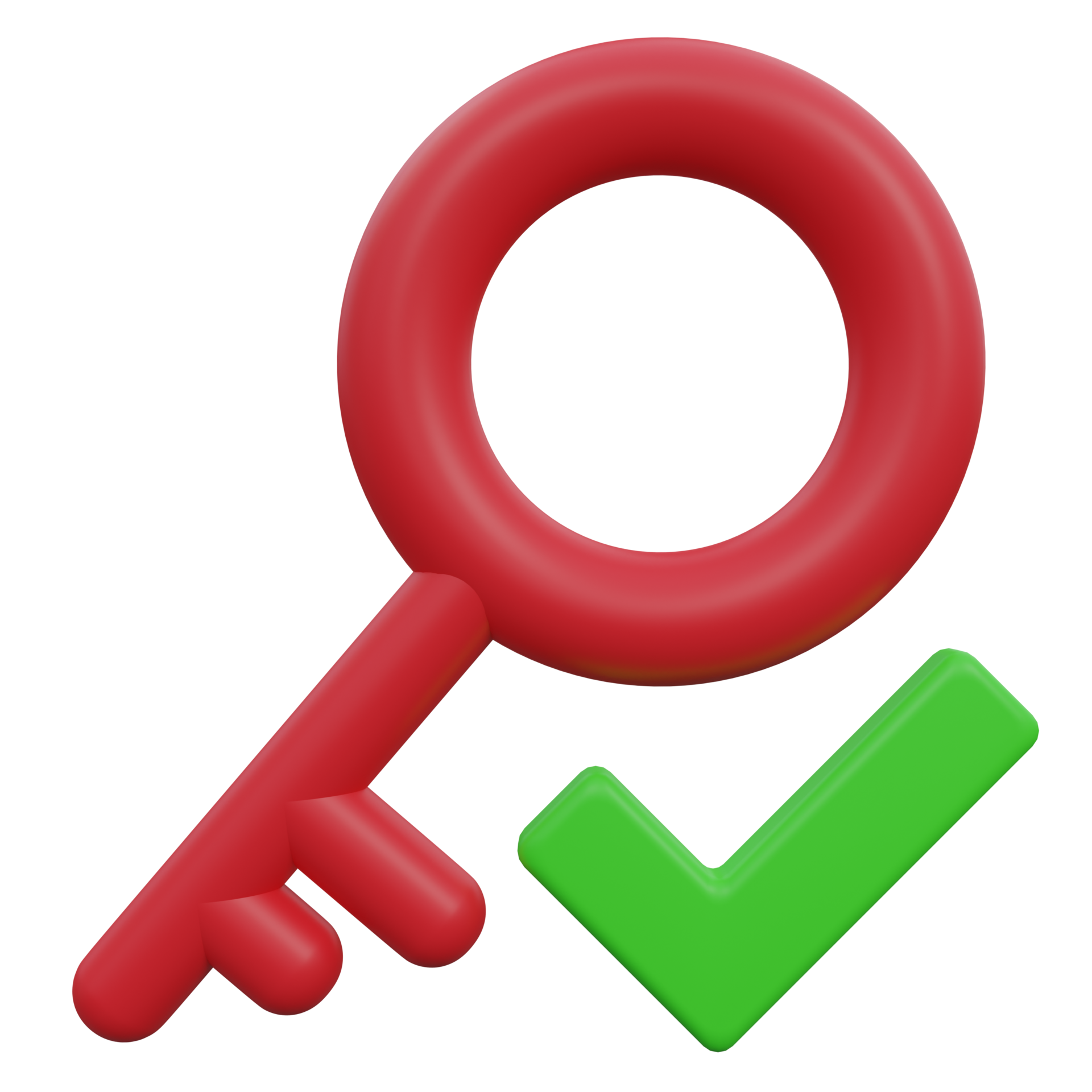 3d Transparent Icons Key