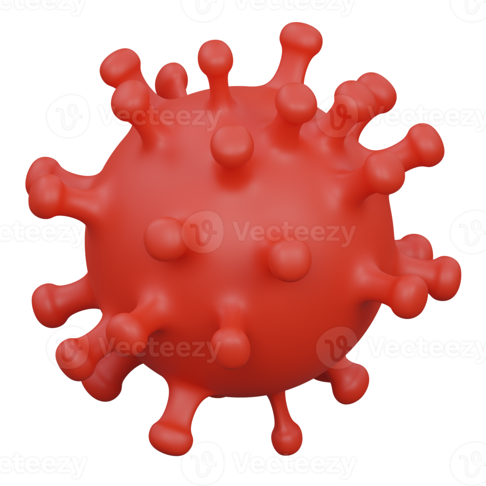 coronavirus 3d framställa ikon illustration med transparent bakgrund, hälsa och medicinsk png