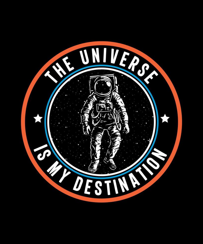 espacio ilustración logo vector camiseta diseño astronauta ilustración diseño