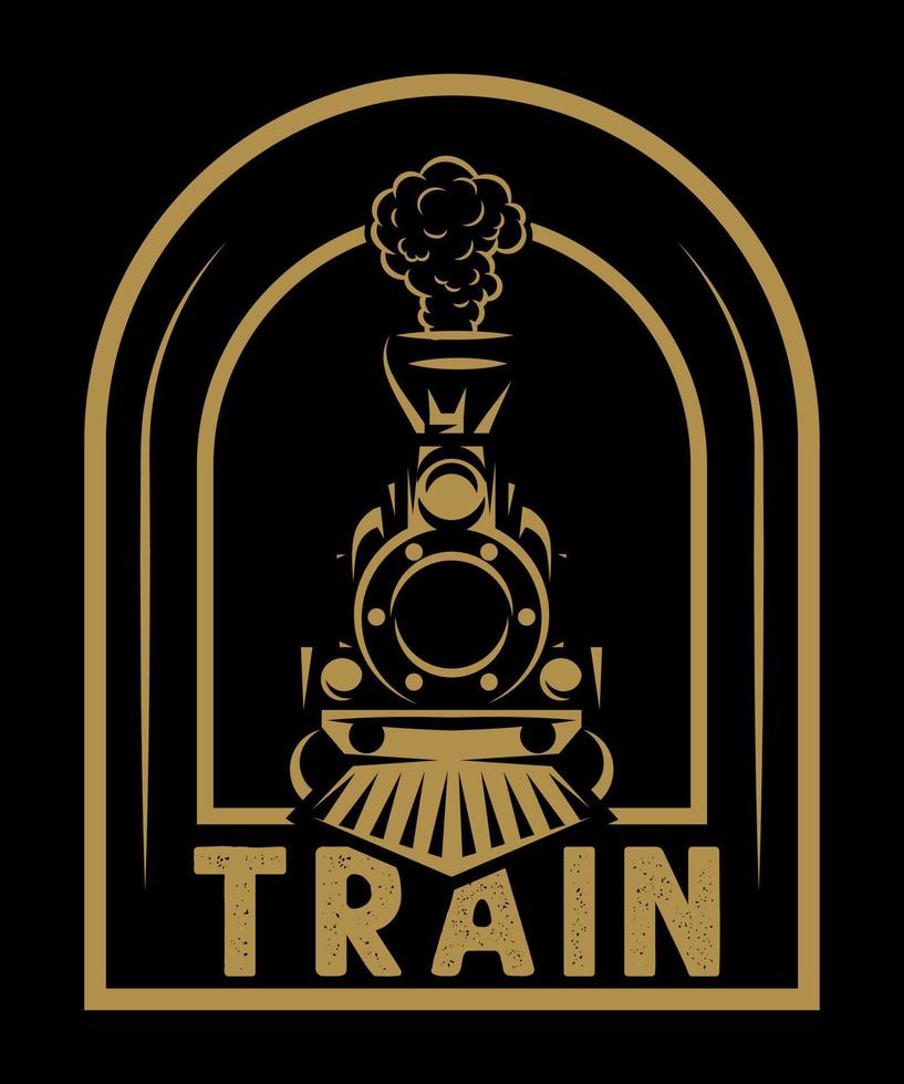 tren ilustración vector camiseta diseño tren citas vector diseño