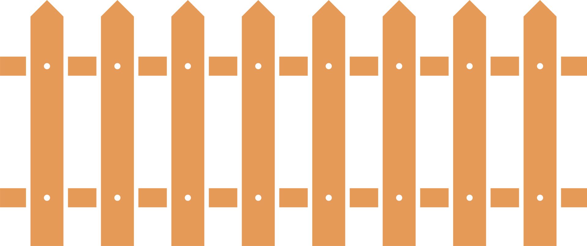 Colored fence in flat style clip art png