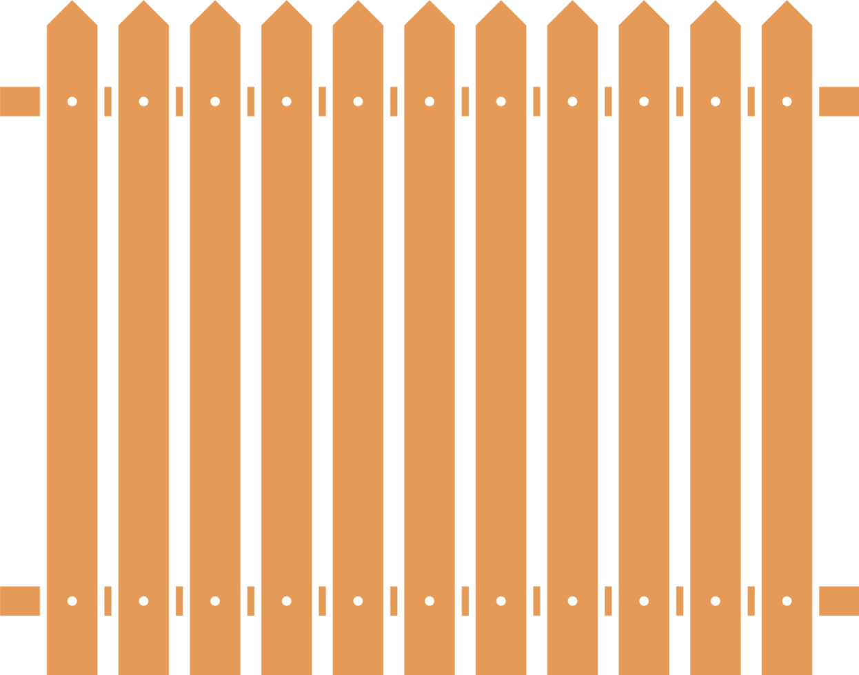 Colored fence in flat style clip art png