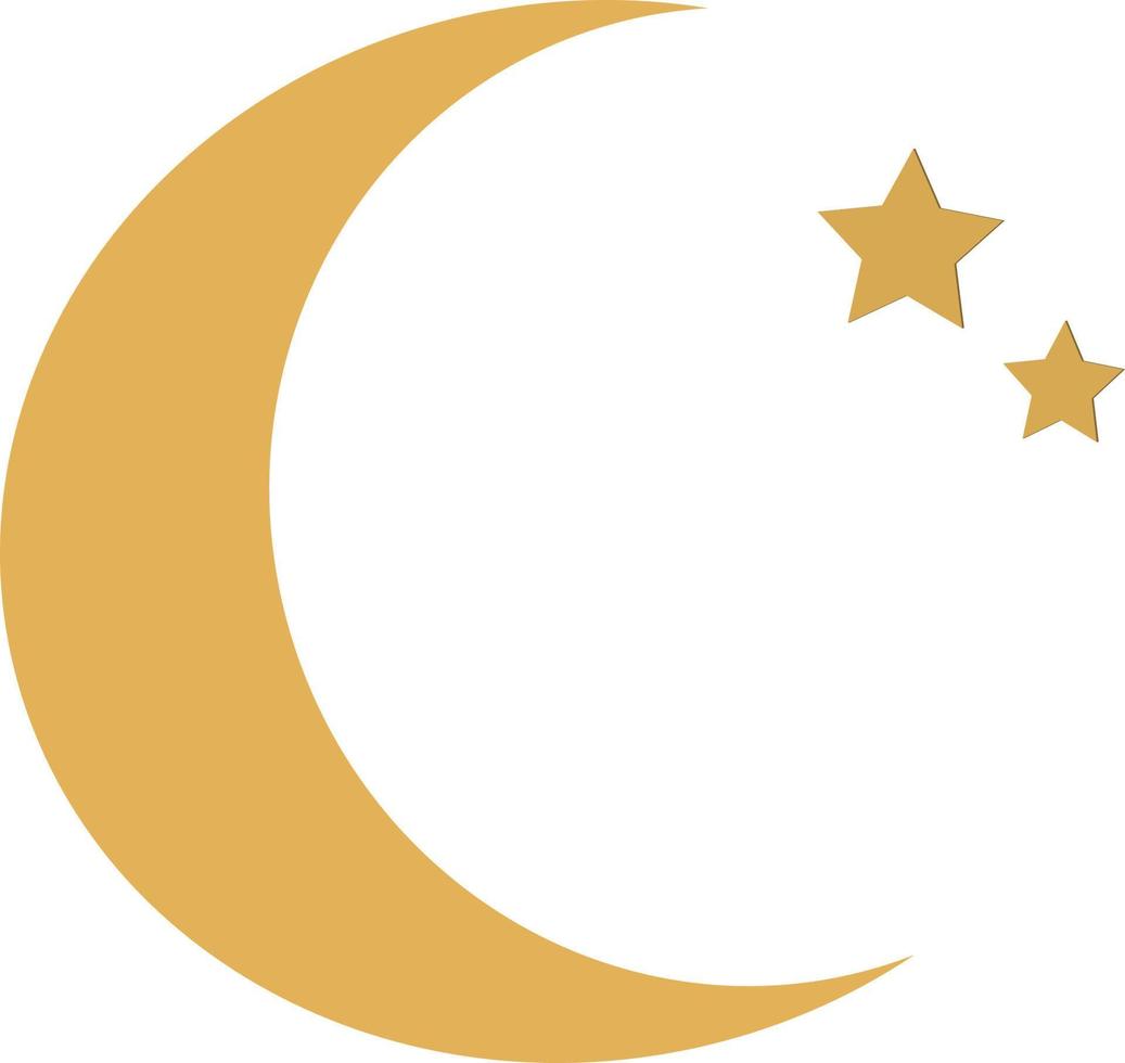 Luna y estrella gratis íconos vector