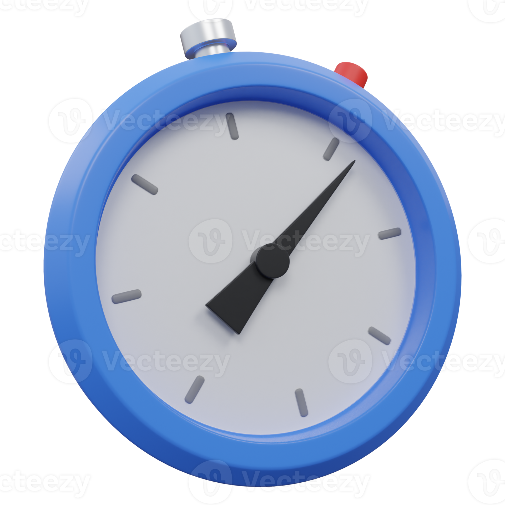 timer 3d render icon illustration with transparent background