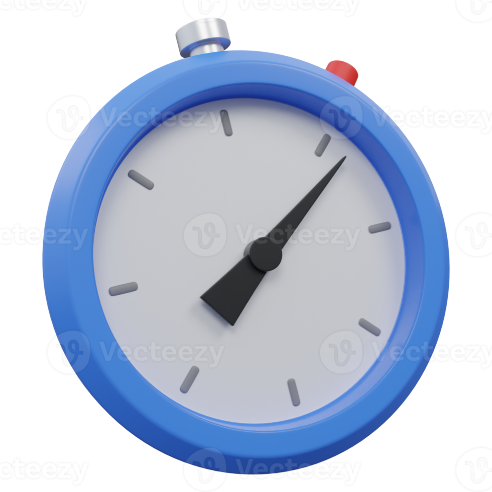 timer 3d render icon illustration with transparent background, productivity png