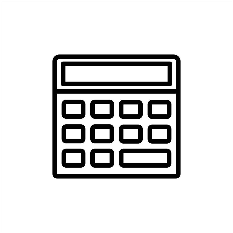 calculator icon with isolated vektor and transparent background ...