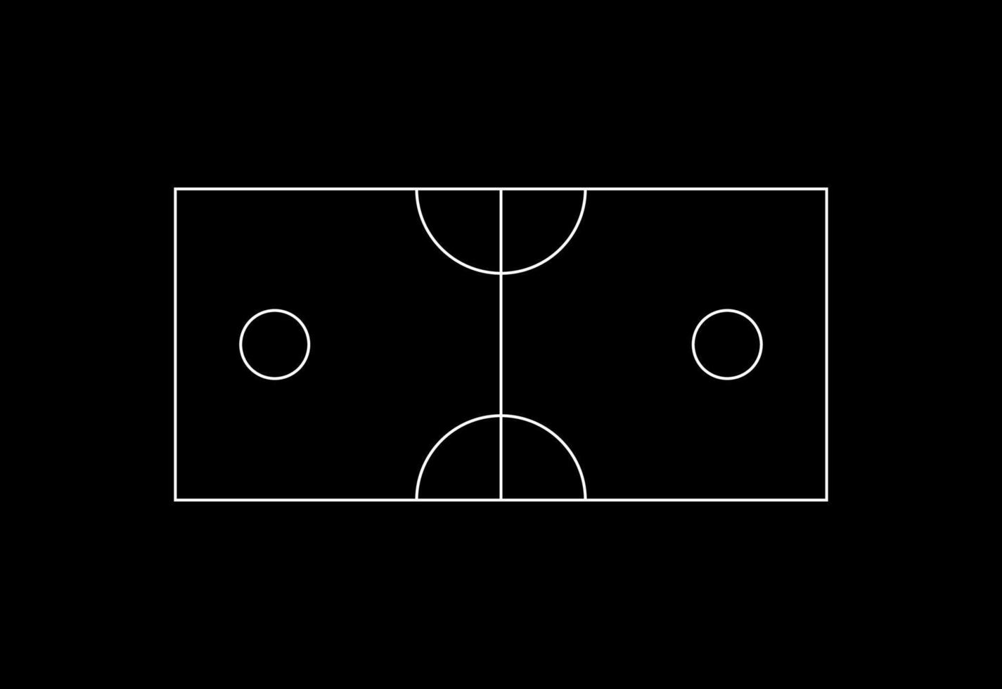 Layout Court of Sepak Takraw, is a foot volleyball game, quite literally means to kick a rattan ball, sport native that originated in Southeast Asia. Vector Illustration