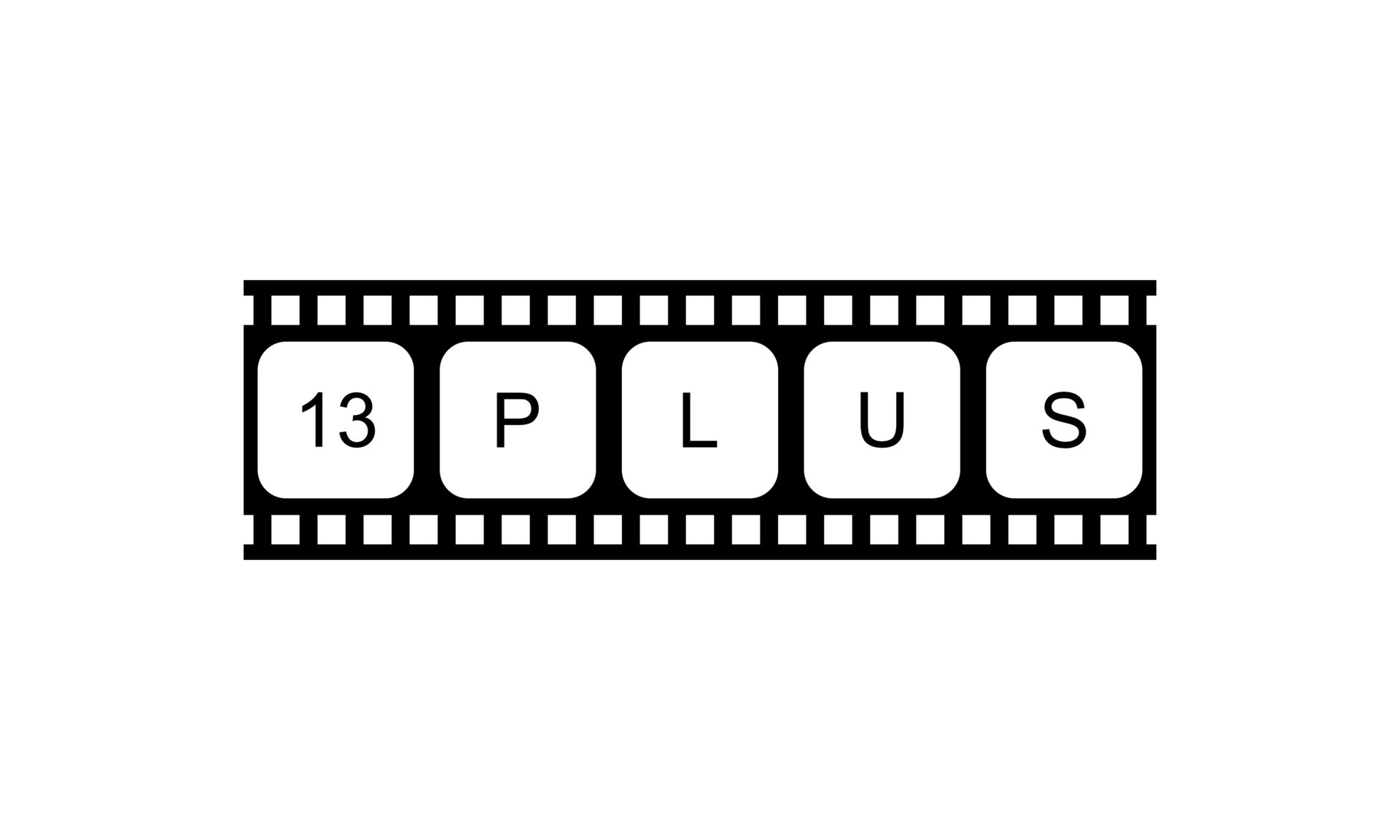 Sign of Adult Only for Thirteen Plus, 13 Plus Age in the Filmstrip. Age