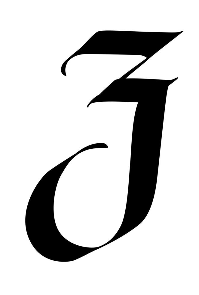 Medieval gothic letter vector