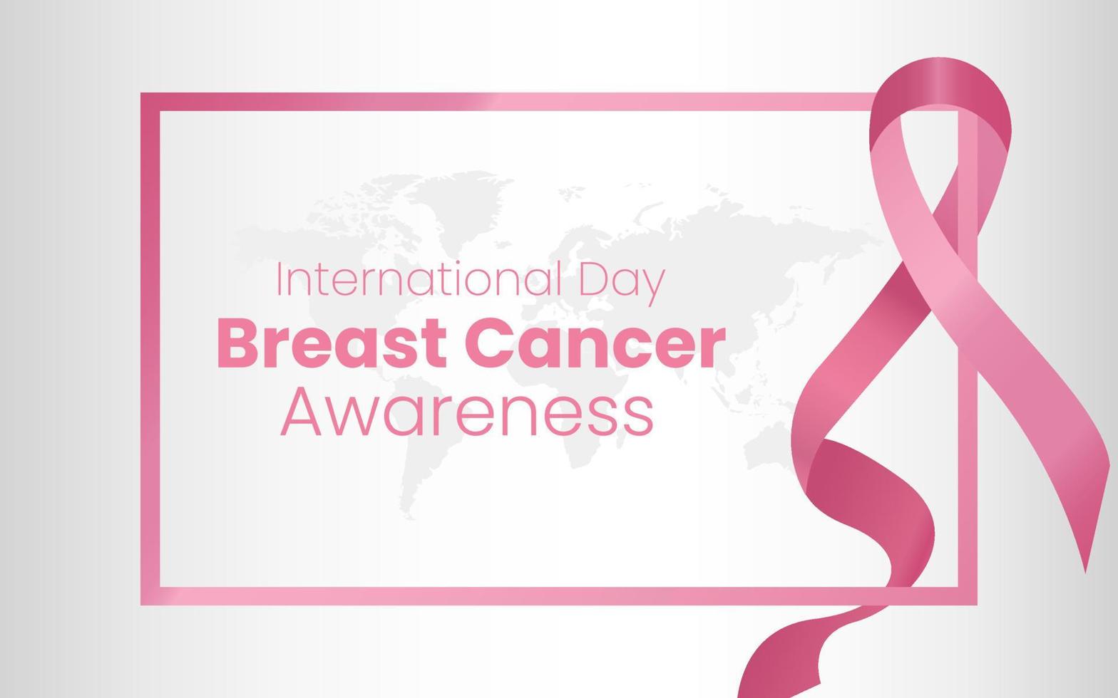 Breast cancer awareness vector illustration with ribbon