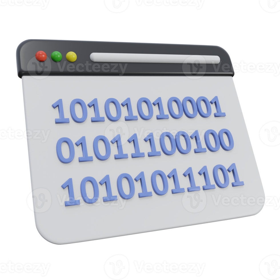 data encryption 3d render icon illustration with transparent background, cyber security png
