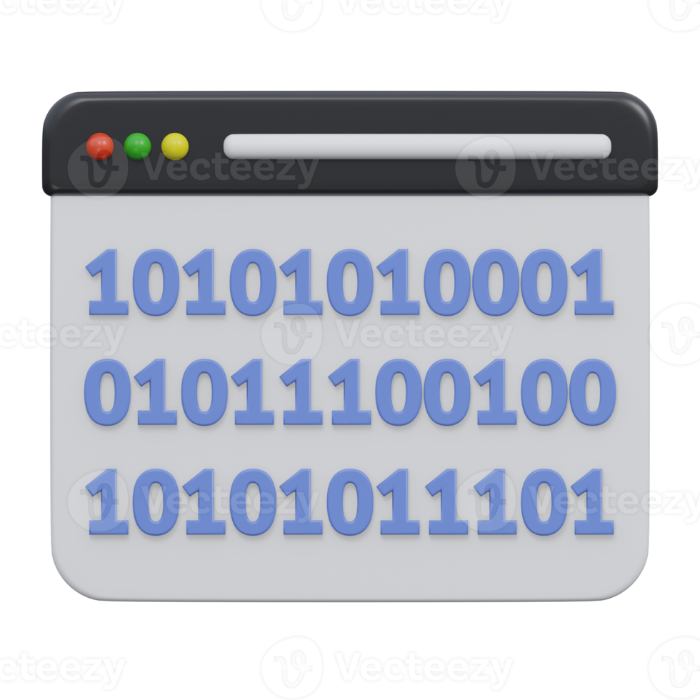 data encryption 3d render icon illustration with transparent background, cyber security 21974096 PNG