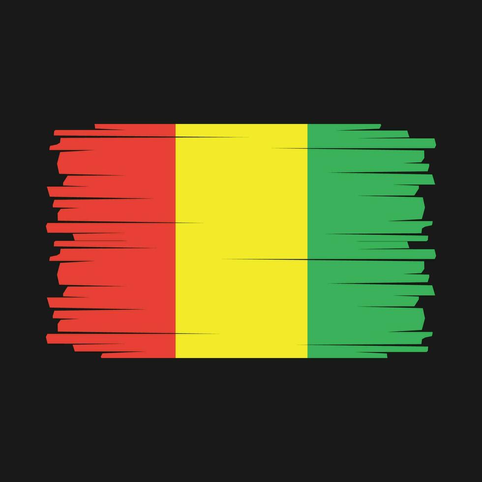 Guinea Flag Vector