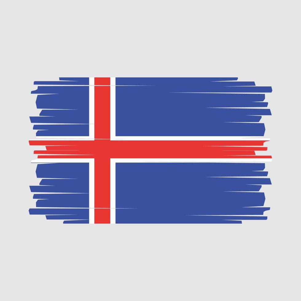 vector de bandera de islandia