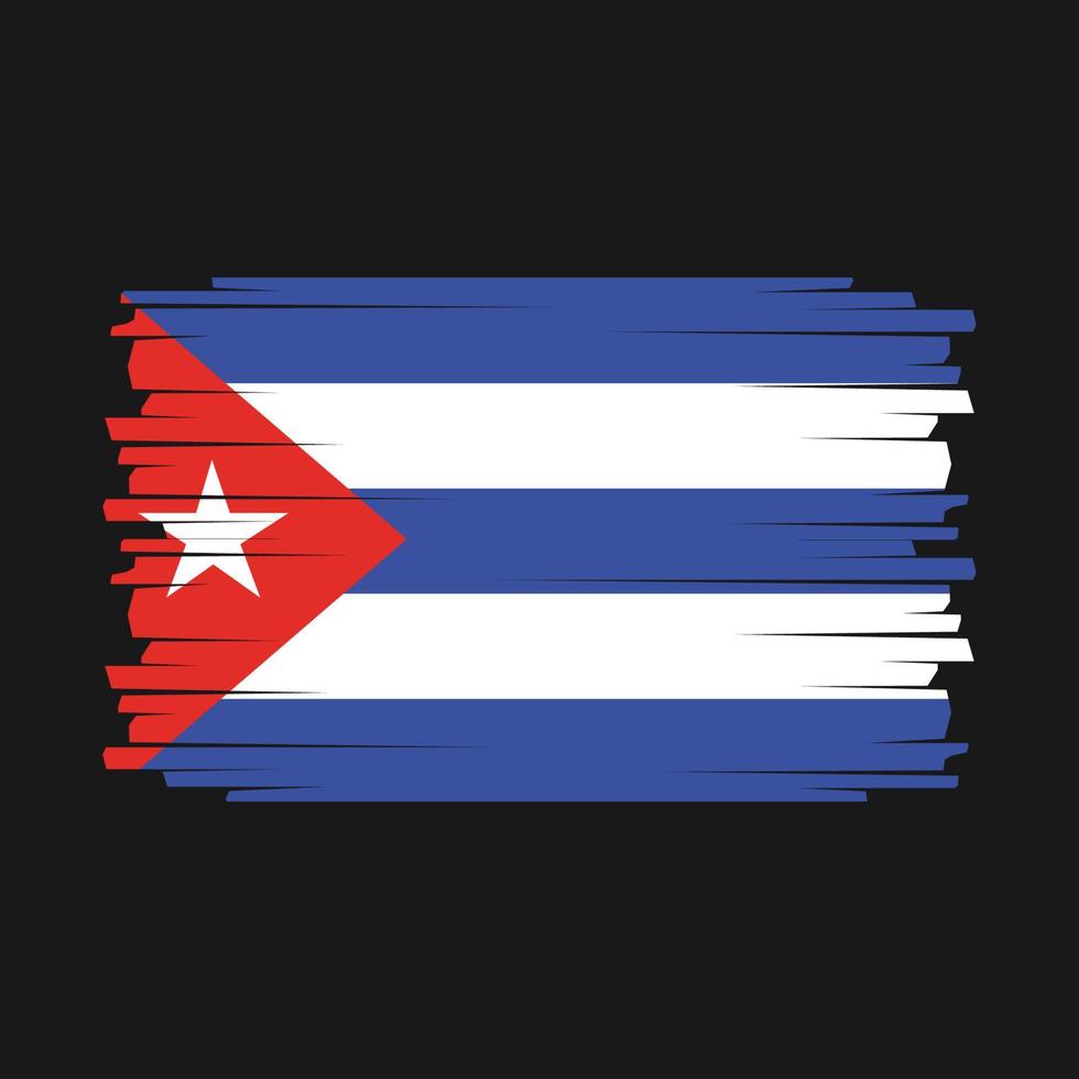 vector de bandera de cuba