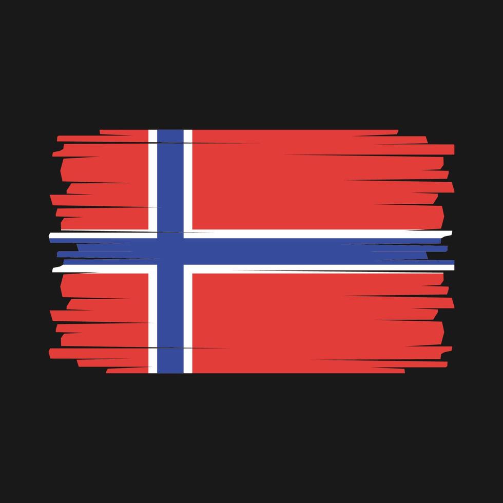 vector de bandera de noruega