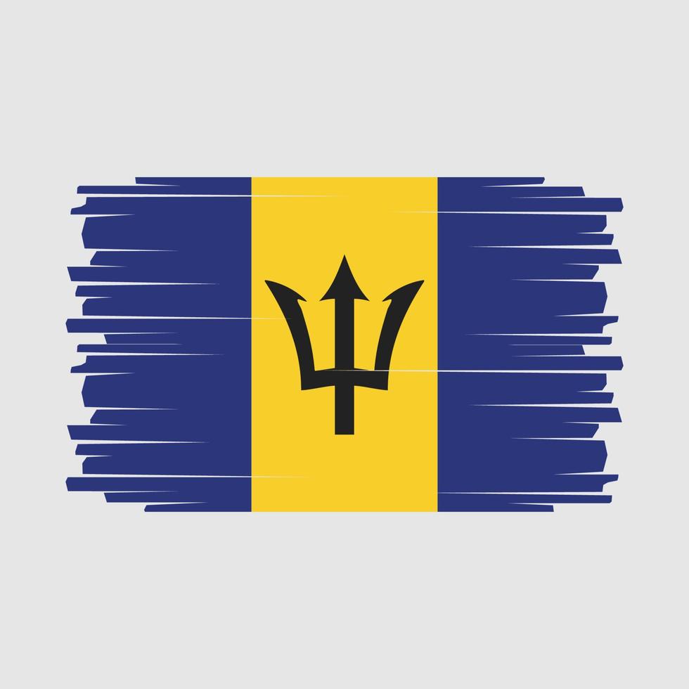 vector de bandera de barbados