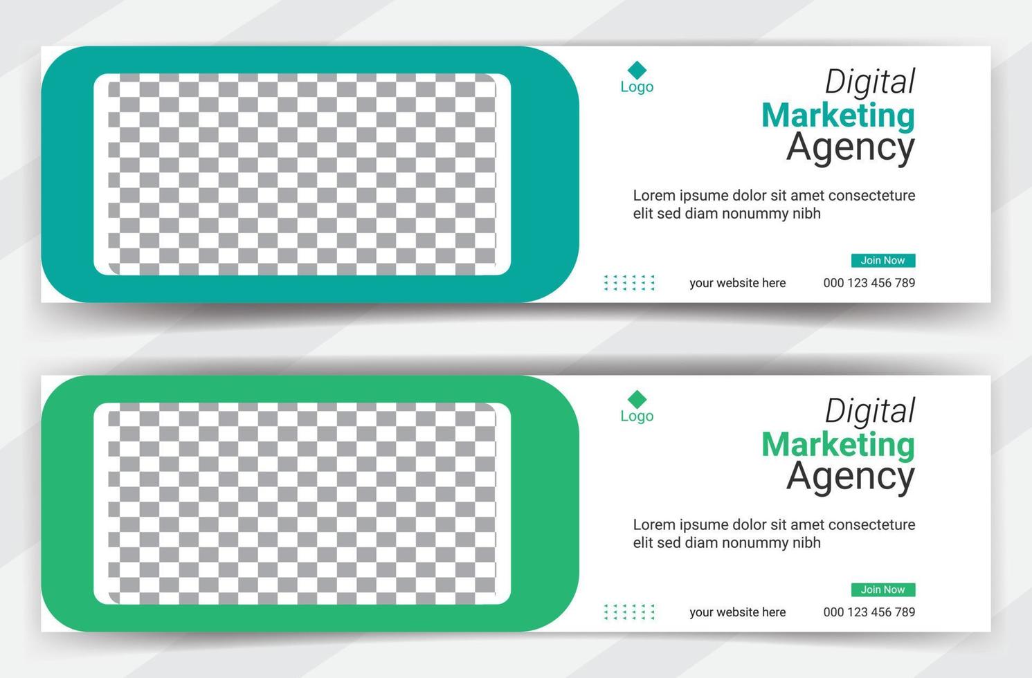 business cover page or web ads banner design template Free Vector