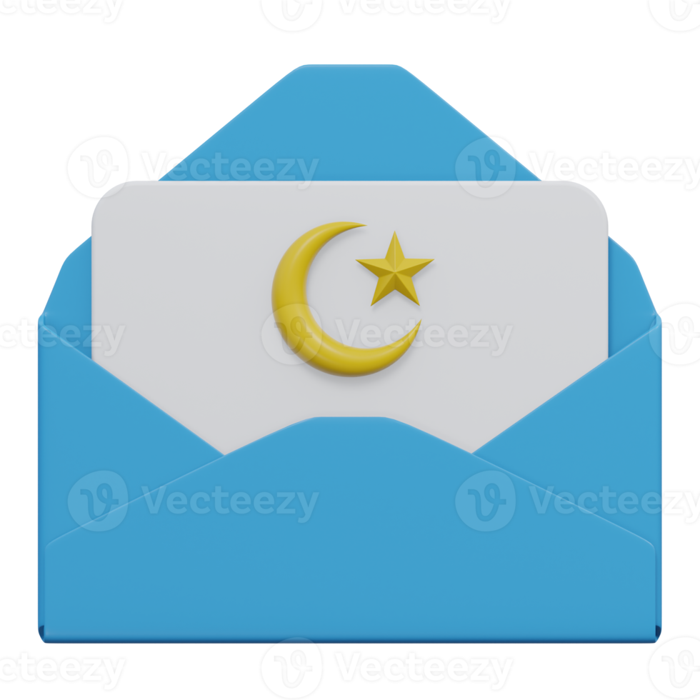 ramadan message 3d render icon illustration with transparent background, ramadan png