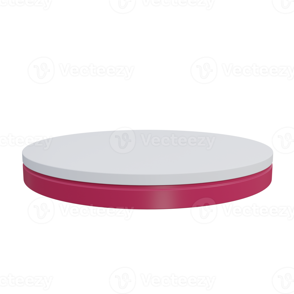 podium 3d render icon illustration with transparent background, ramadan png