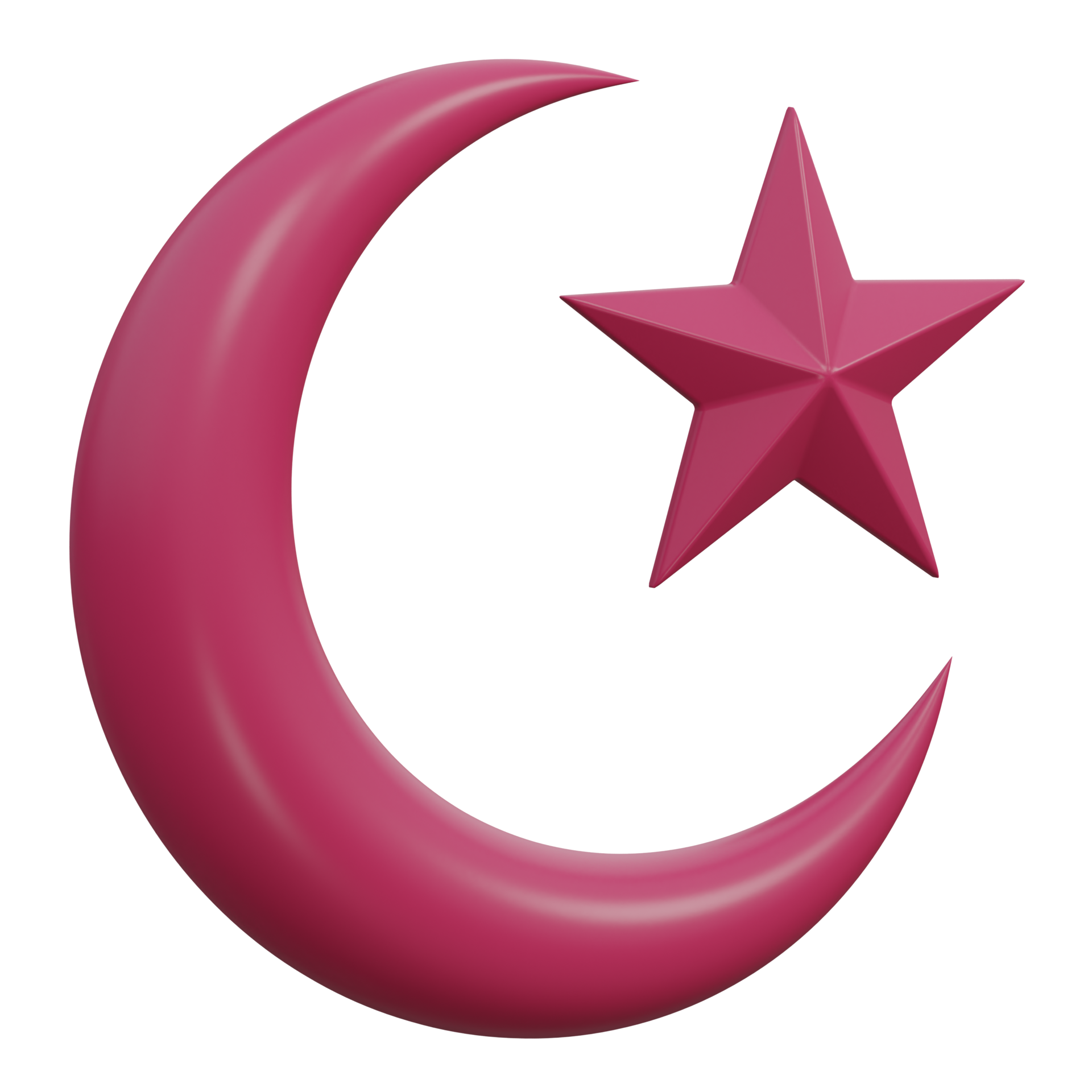 Half moon icon (Symbol png) pink