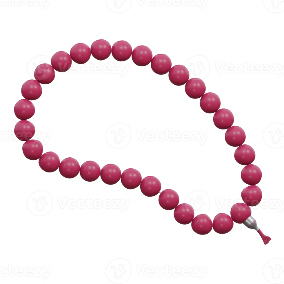 preghiera perline 3d rendere icona illustrazione con trasparente sfondo, Ramadan png