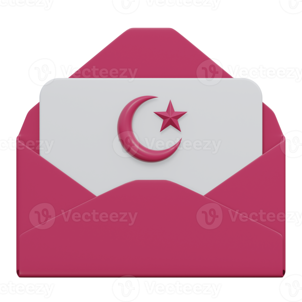 ramadan message 3d render icon illustration with transparent background, ramadan png
