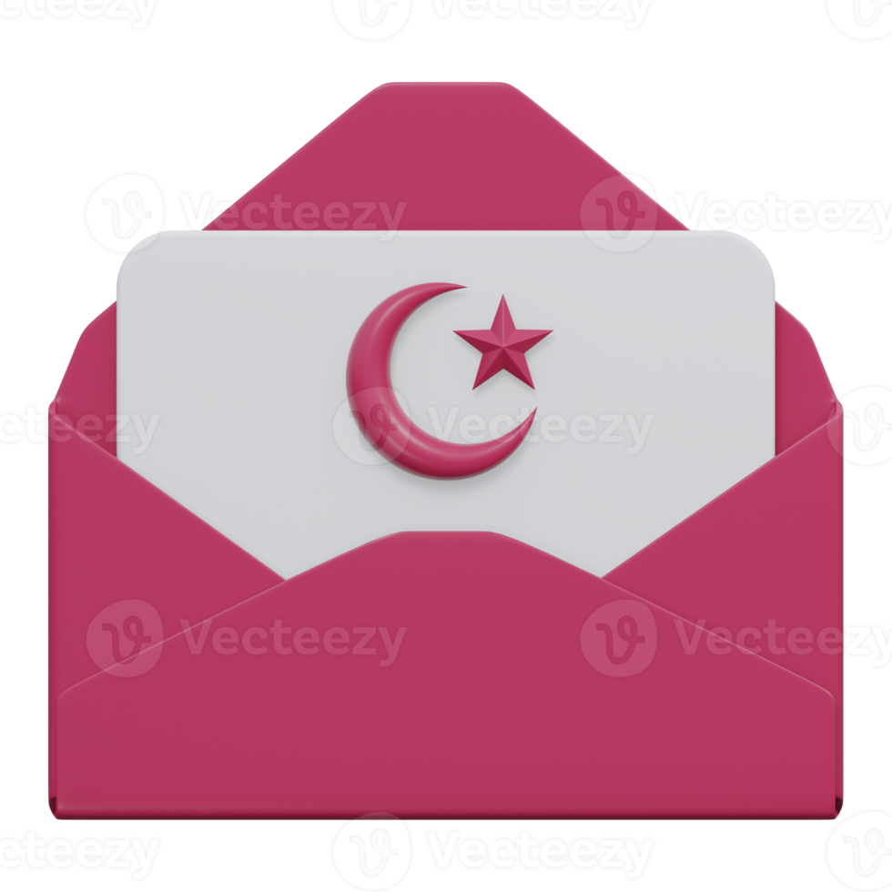 ramadan message 3d render icon illustration with transparent background, ramadan png