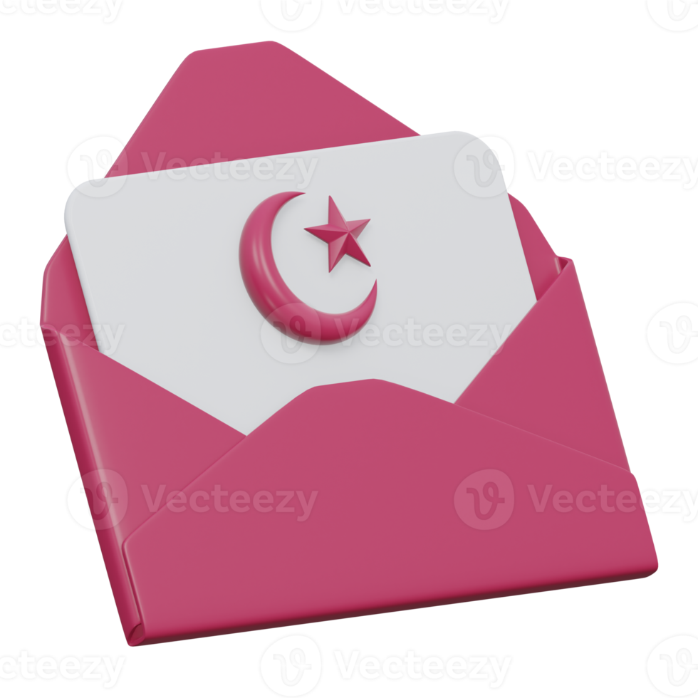 ramadan message 3d render icon illustration with transparent background, ramadan png