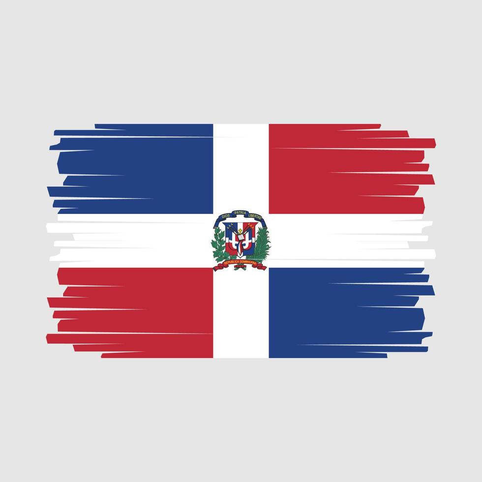 vector de bandera de república dominicana