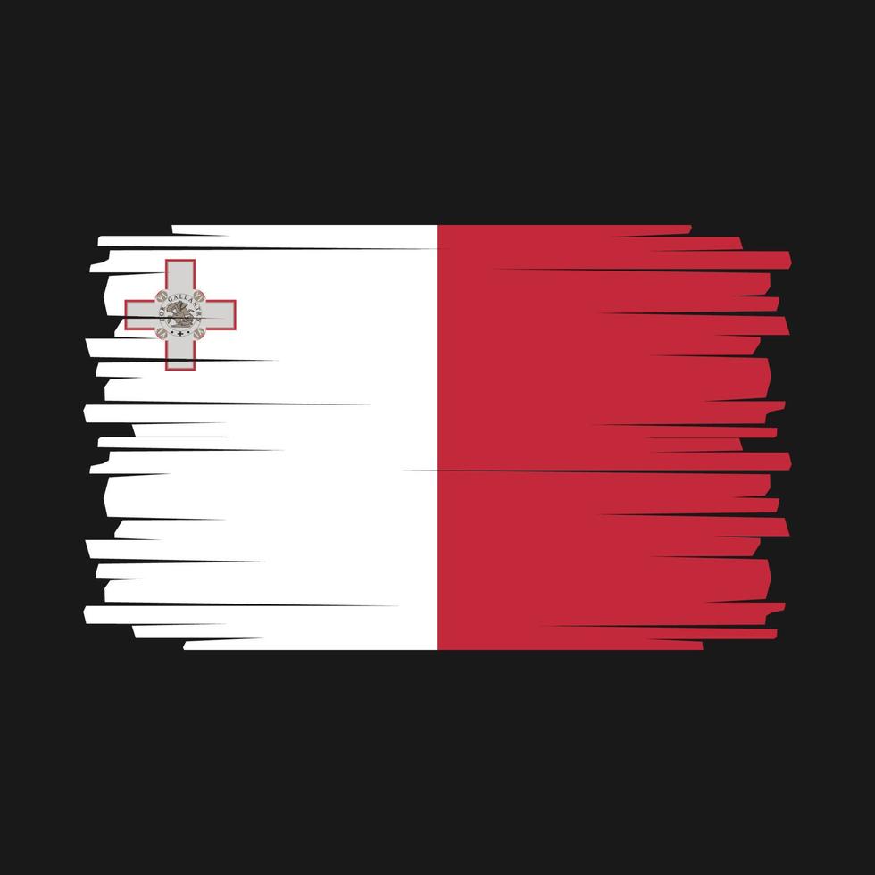 vector de bandera de malta