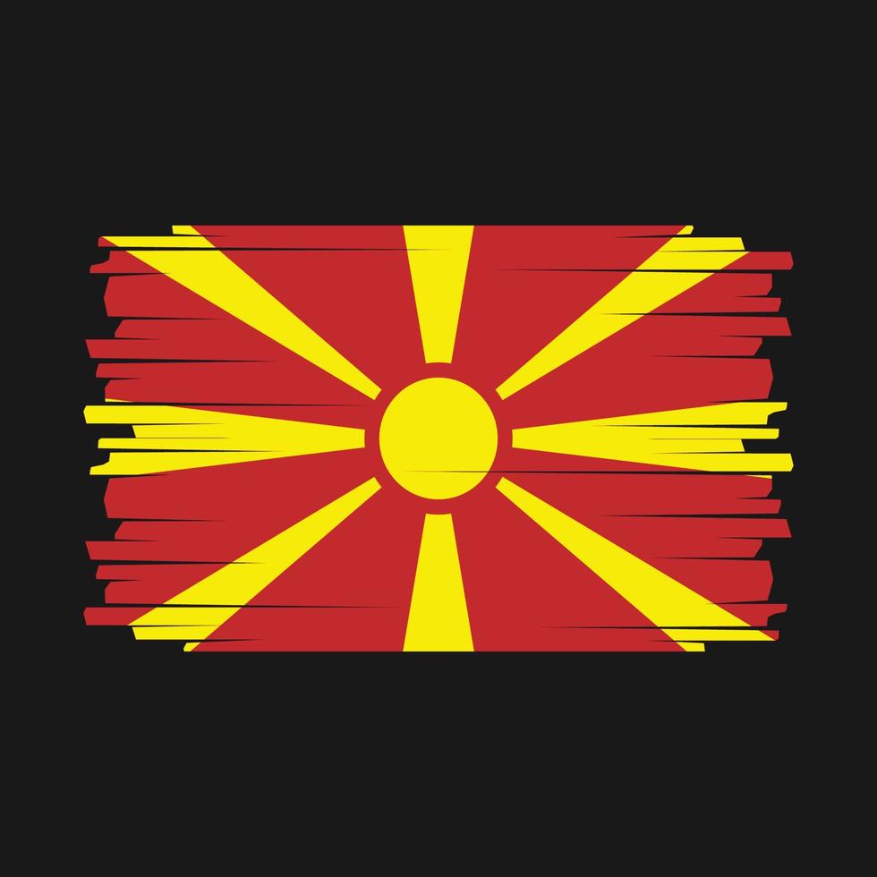 North Macedonia Flag Vector