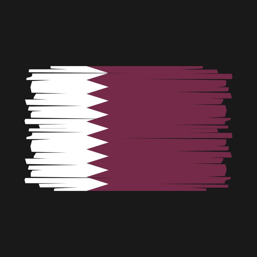 Qatar Flag Vector