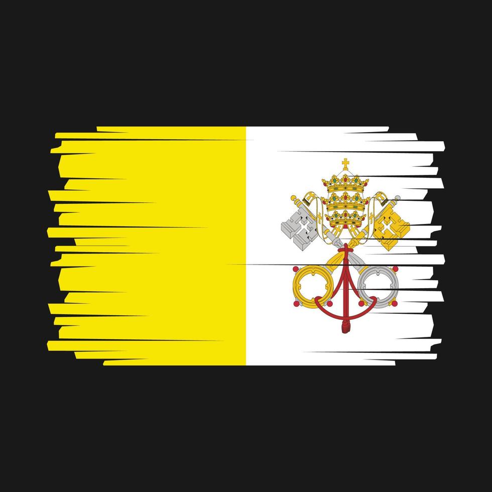 vector de la bandera del vaticano