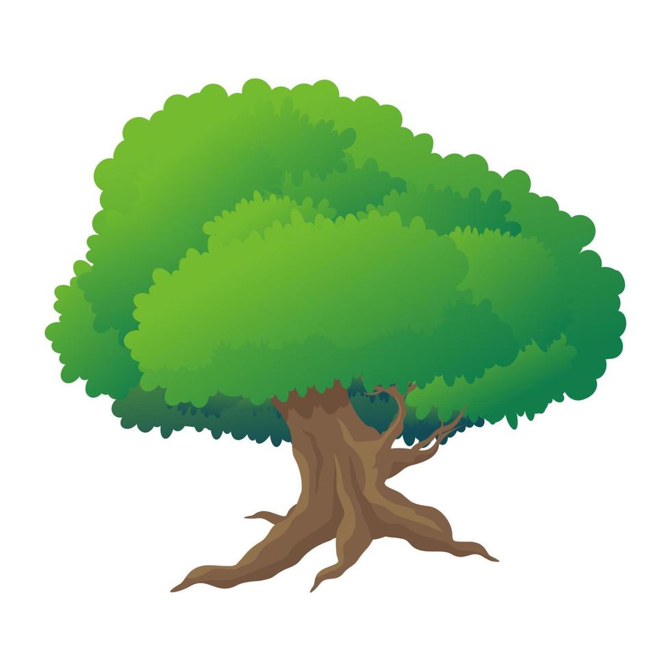 árbol íconos colocar. dibujos animados vector íconos para web aislado en blanco antecedentes. conjunto vector ilustración.