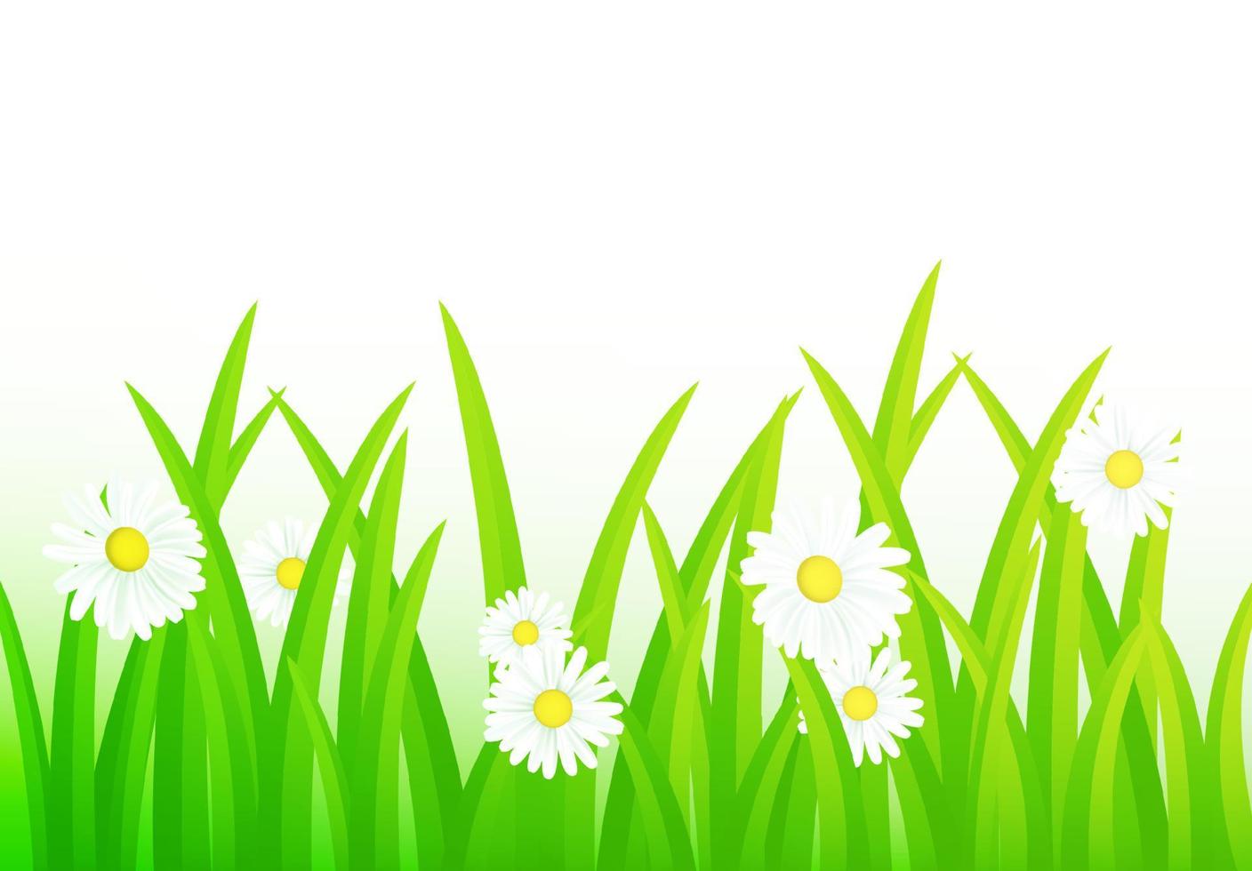 Grass vector illustration hills and grass on foreground