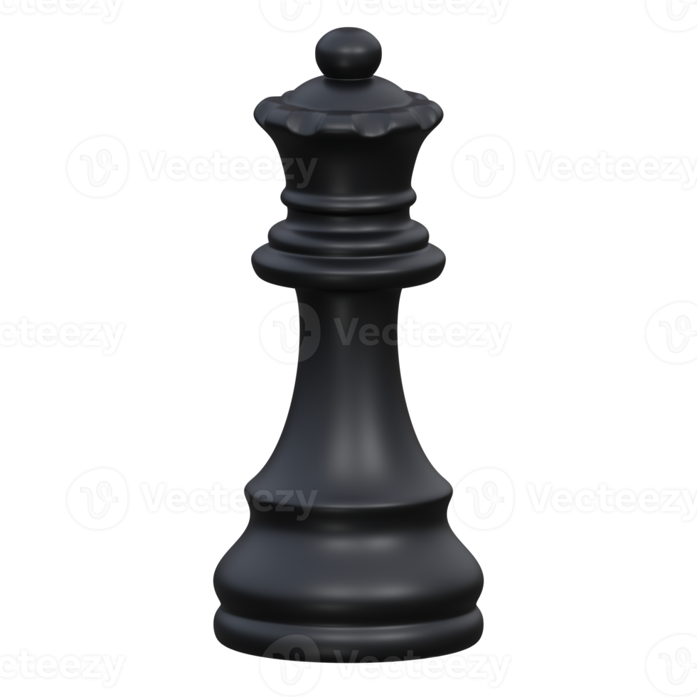 Queen and rook chess pieces isolated. Sports, fitness and game symbol icon.  3d Render illustration. 27314378 PNG