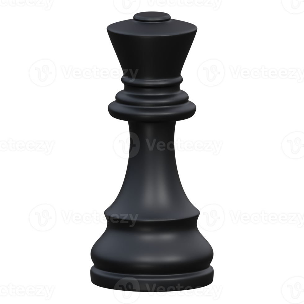 king 3d render icon illustration with transparent background, chess game png