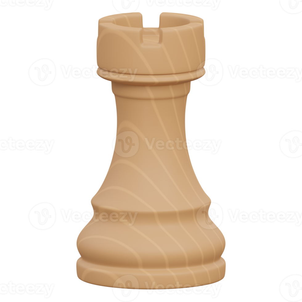 Queen and rook chess pieces isolated. Sports, fitness and game symbol icon.  3d Render illustration. 27314378 PNG