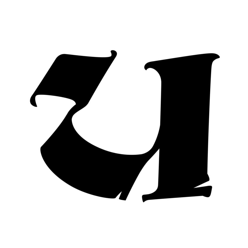 Medieval gothic letter vector
