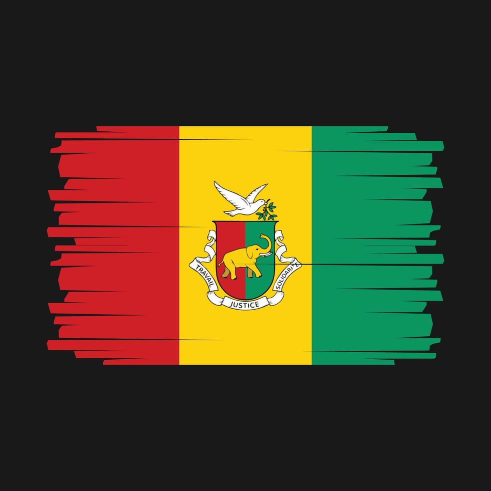 Guinea Flag Vector